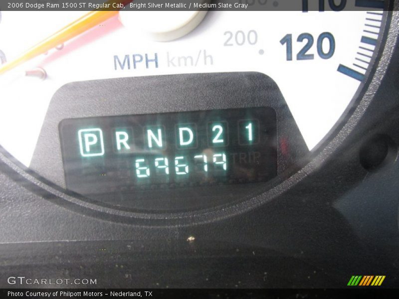 Bright Silver Metallic / Medium Slate Gray 2006 Dodge Ram 1500 ST Regular Cab