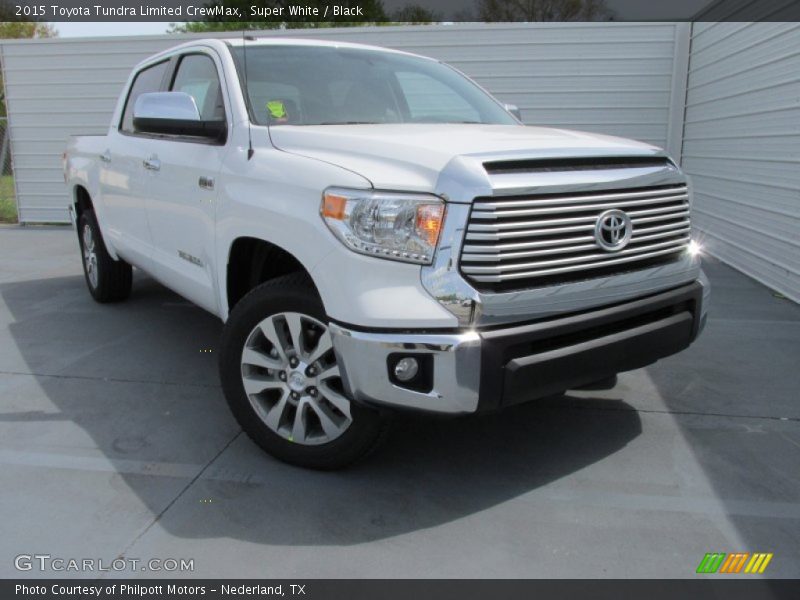Super White / Black 2015 Toyota Tundra Limited CrewMax