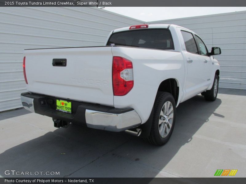Super White / Black 2015 Toyota Tundra Limited CrewMax