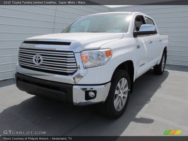 Super White / Black 2015 Toyota Tundra Limited CrewMax