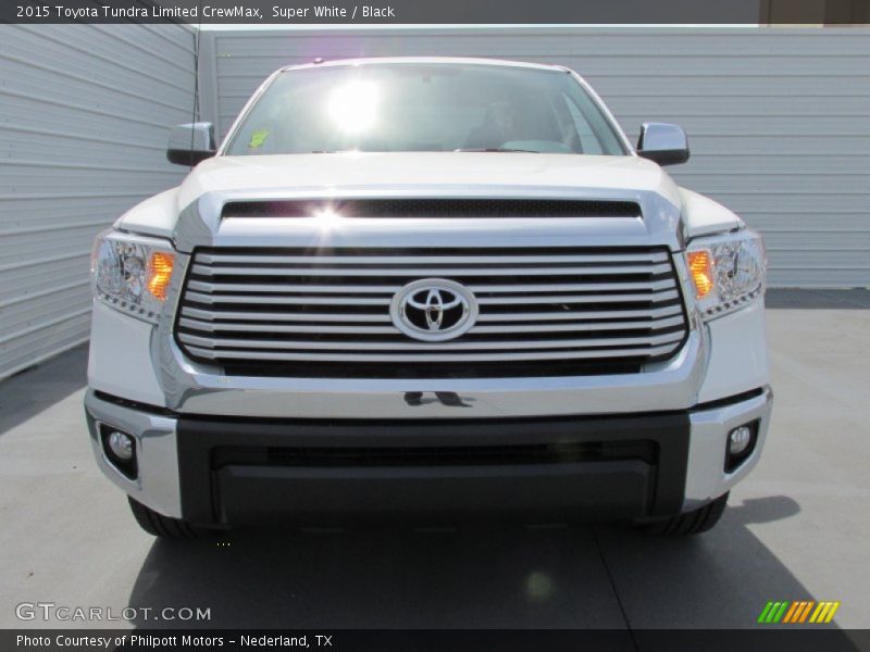 Super White / Black 2015 Toyota Tundra Limited CrewMax