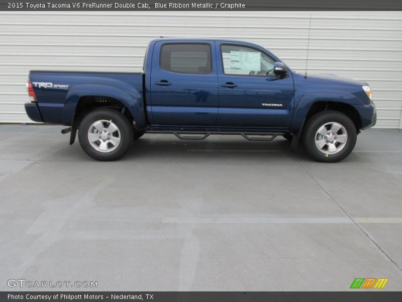 Blue Ribbon Metallic / Graphite 2015 Toyota Tacoma V6 PreRunner Double Cab