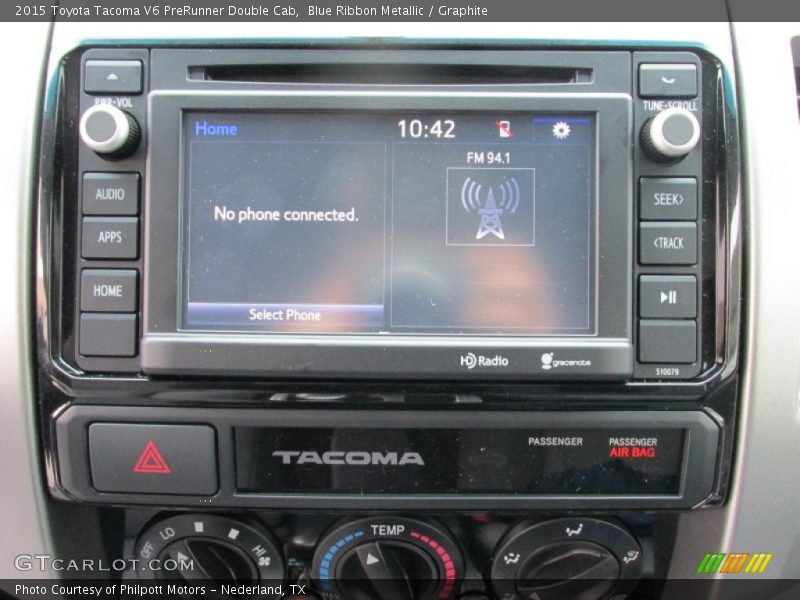 Blue Ribbon Metallic / Graphite 2015 Toyota Tacoma V6 PreRunner Double Cab