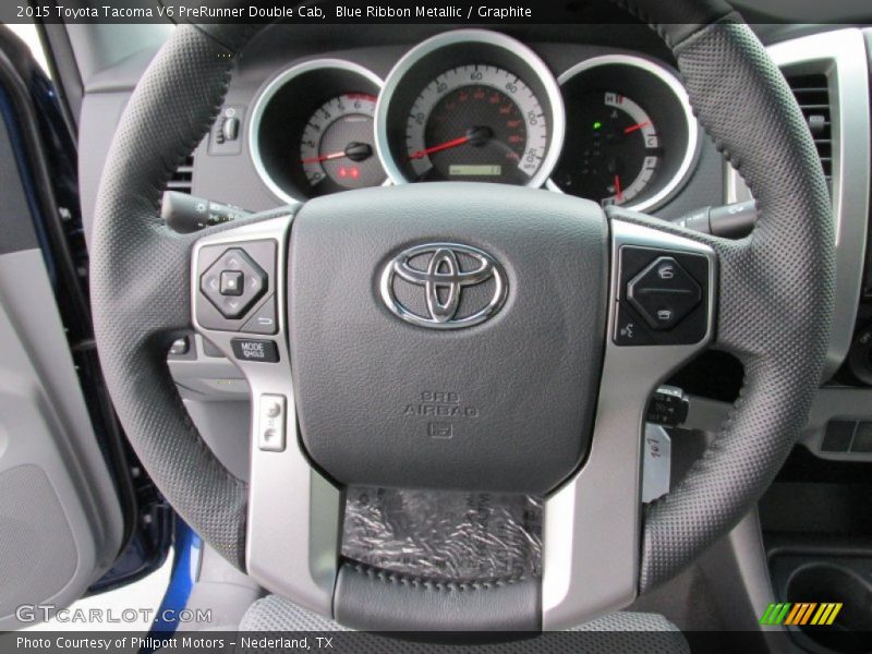 Blue Ribbon Metallic / Graphite 2015 Toyota Tacoma V6 PreRunner Double Cab