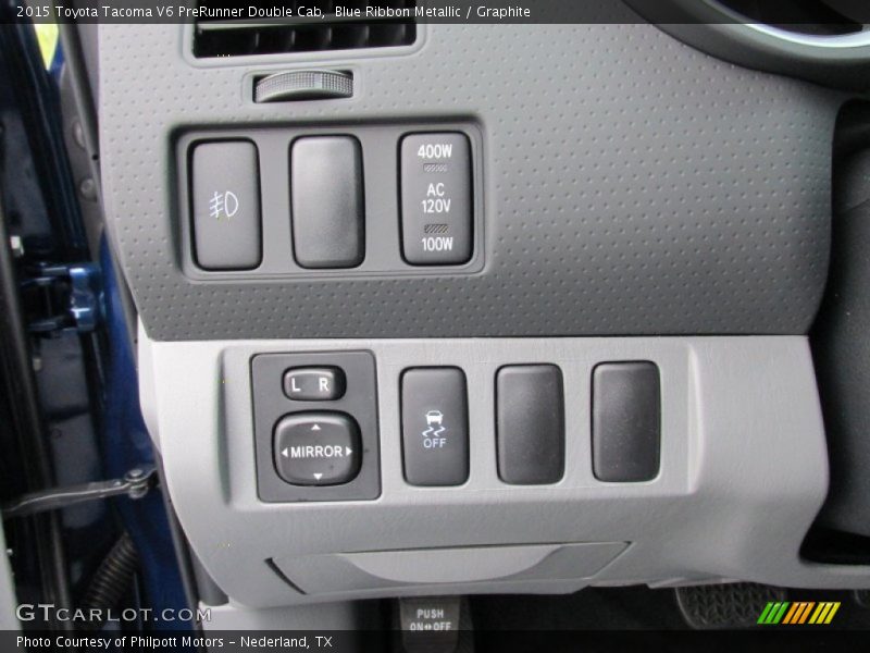 Blue Ribbon Metallic / Graphite 2015 Toyota Tacoma V6 PreRunner Double Cab