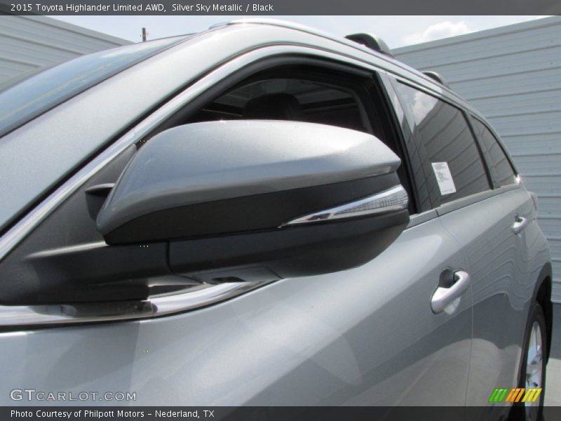 Silver Sky Metallic / Black 2015 Toyota Highlander Limited AWD