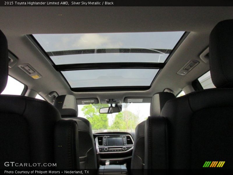 Silver Sky Metallic / Black 2015 Toyota Highlander Limited AWD