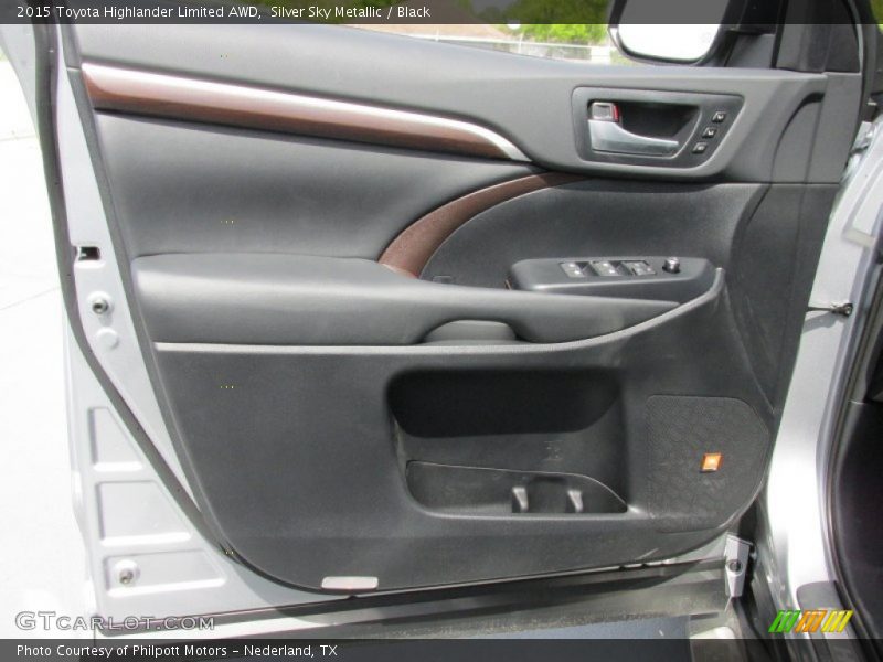 Silver Sky Metallic / Black 2015 Toyota Highlander Limited AWD