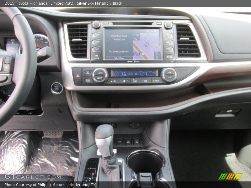 Silver Sky Metallic / Black 2015 Toyota Highlander Limited AWD