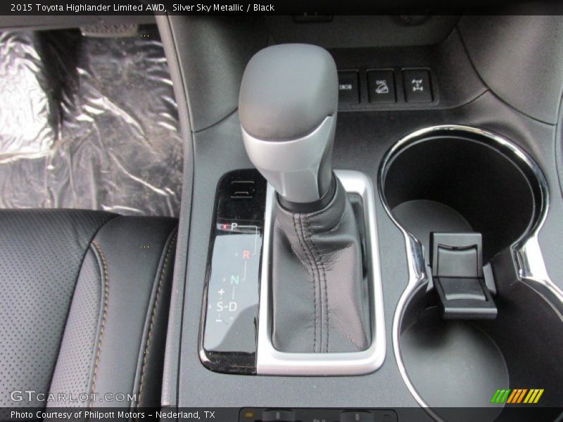 Silver Sky Metallic / Black 2015 Toyota Highlander Limited AWD