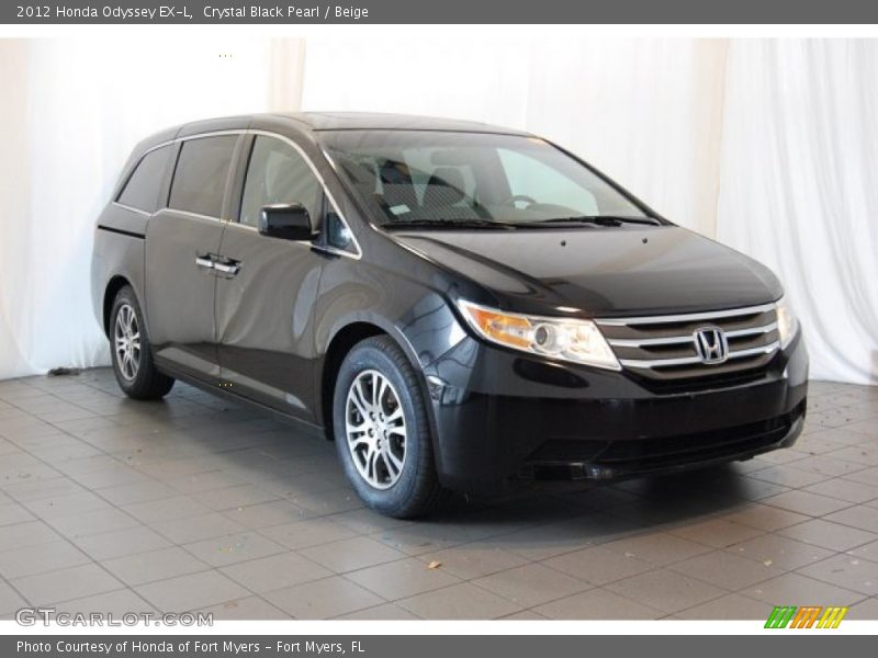 Crystal Black Pearl / Beige 2012 Honda Odyssey EX-L