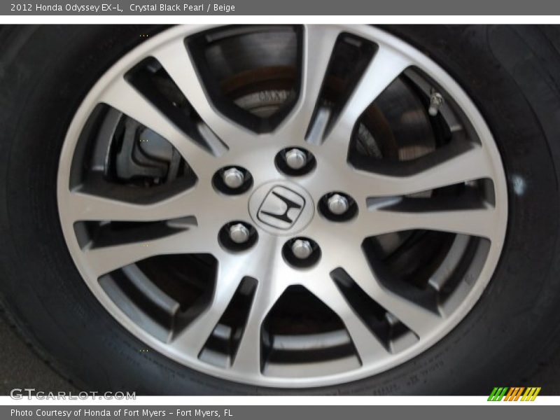 Crystal Black Pearl / Beige 2012 Honda Odyssey EX-L