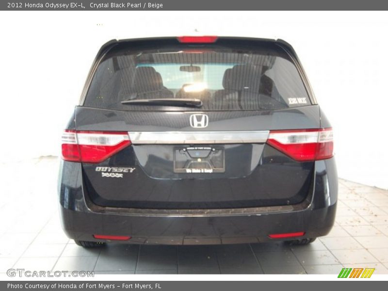 Crystal Black Pearl / Beige 2012 Honda Odyssey EX-L