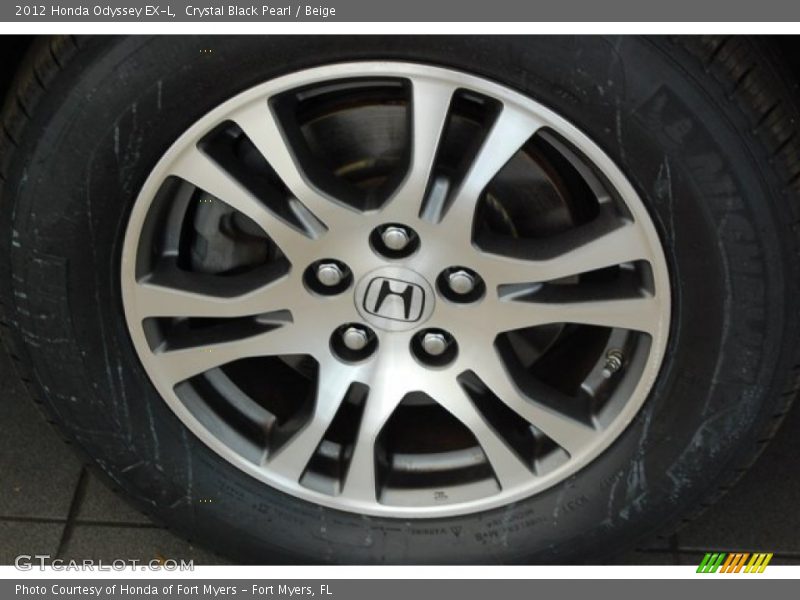 Crystal Black Pearl / Beige 2012 Honda Odyssey EX-L