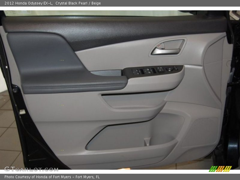 Crystal Black Pearl / Beige 2012 Honda Odyssey EX-L