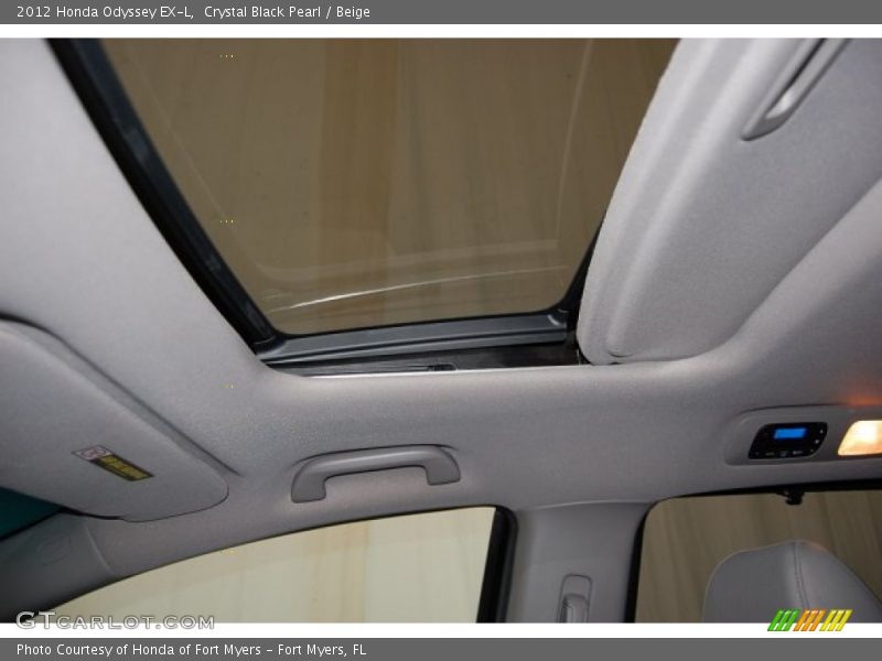Crystal Black Pearl / Beige 2012 Honda Odyssey EX-L