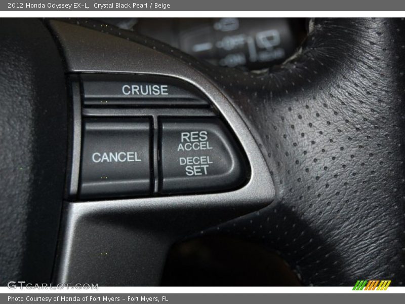 Crystal Black Pearl / Beige 2012 Honda Odyssey EX-L