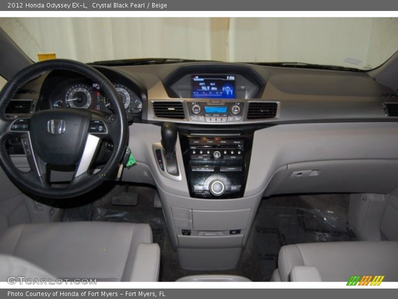 Crystal Black Pearl / Beige 2012 Honda Odyssey EX-L