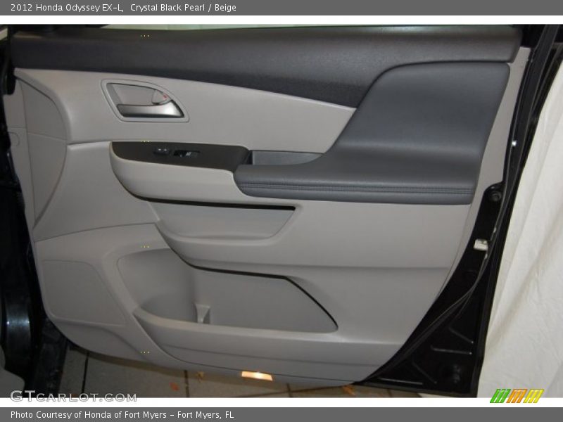 Crystal Black Pearl / Beige 2012 Honda Odyssey EX-L