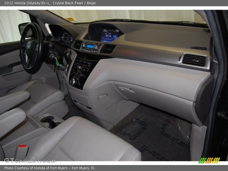 Crystal Black Pearl / Beige 2012 Honda Odyssey EX-L