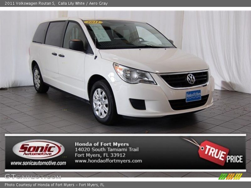 Calla Lily White / Aero Gray 2011 Volkswagen Routan S