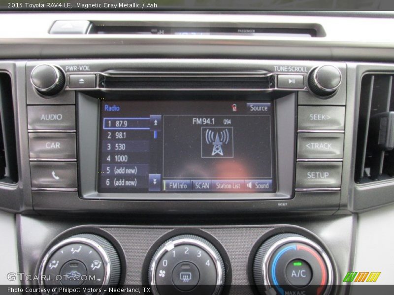 Magnetic Gray Metallic / Ash 2015 Toyota RAV4 LE