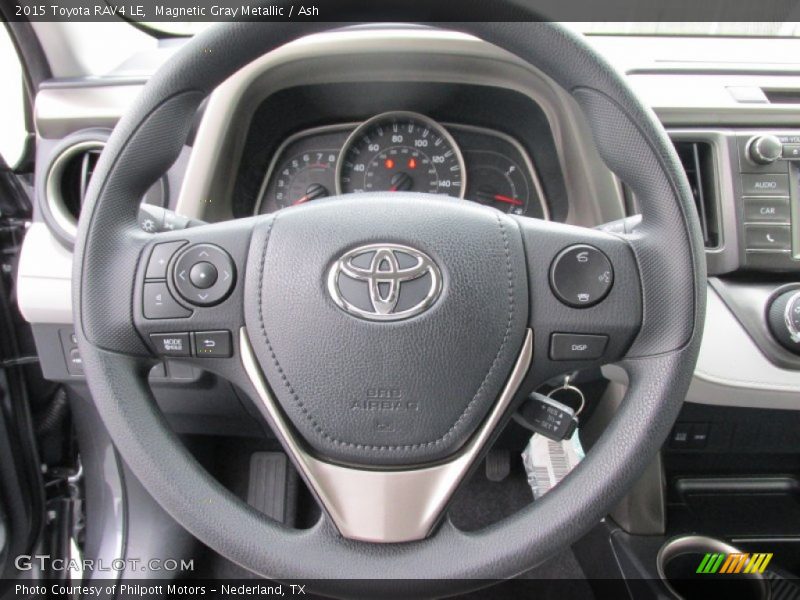 Magnetic Gray Metallic / Ash 2015 Toyota RAV4 LE