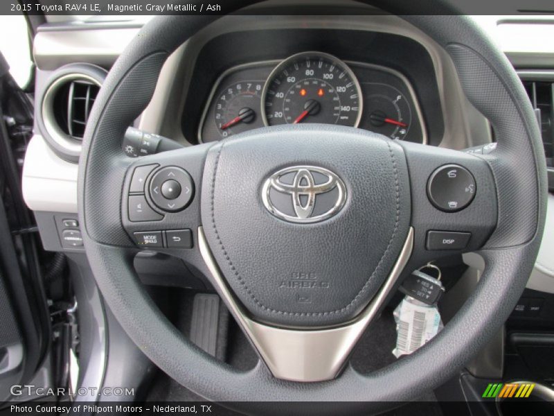 Magnetic Gray Metallic / Ash 2015 Toyota RAV4 LE