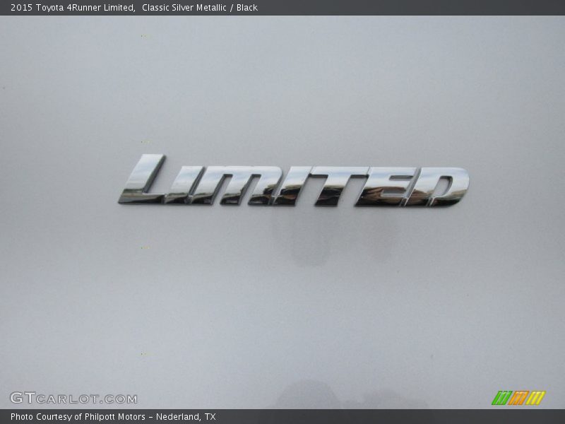 Classic Silver Metallic / Black 2015 Toyota 4Runner Limited