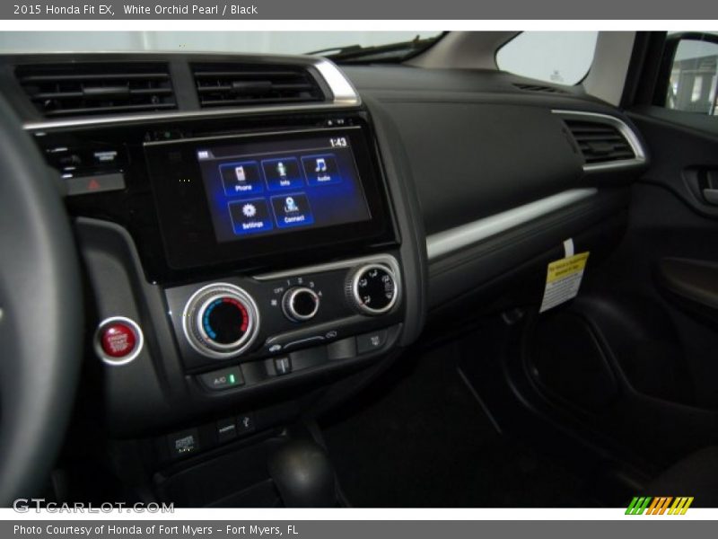 White Orchid Pearl / Black 2015 Honda Fit EX