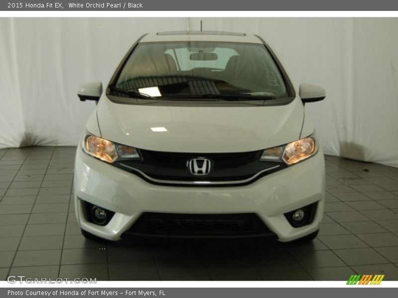 White Orchid Pearl / Black 2015 Honda Fit EX