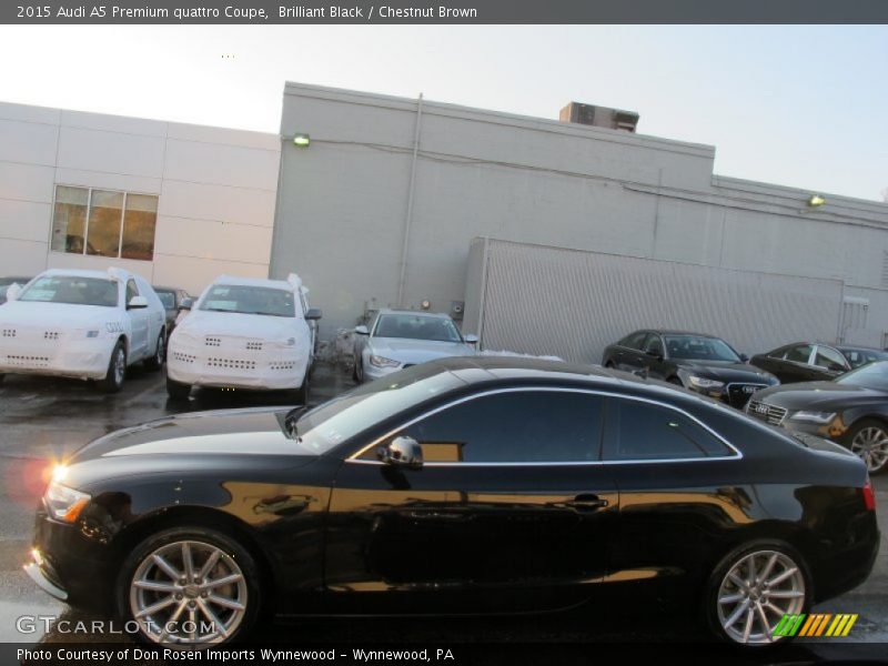 Brilliant Black / Chestnut Brown 2015 Audi A5 Premium quattro Coupe