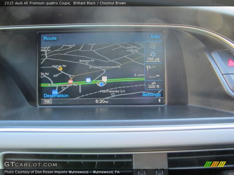 Navigation of 2015 A5 Premium quattro Coupe