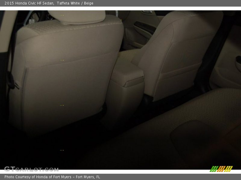 Taffeta White / Beige 2015 Honda Civic HF Sedan