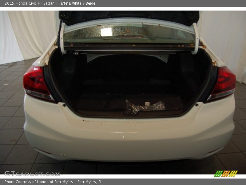 Taffeta White / Beige 2015 Honda Civic HF Sedan