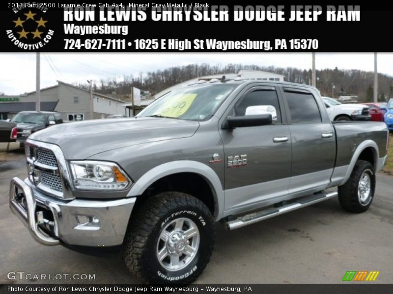 Mineral Gray Metallic / Black 2013 Ram 2500 Laramie Crew Cab 4x4