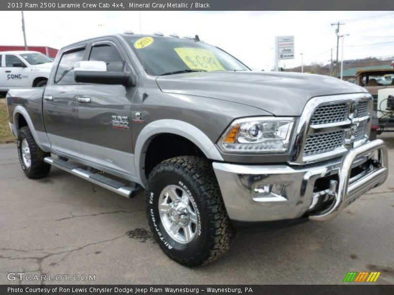 Mineral Gray Metallic / Black 2013 Ram 2500 Laramie Crew Cab 4x4