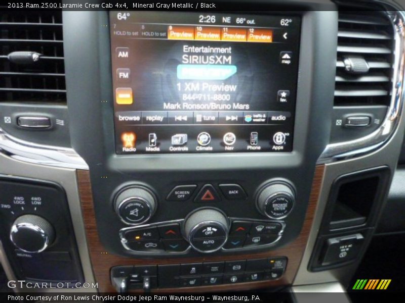 Mineral Gray Metallic / Black 2013 Ram 2500 Laramie Crew Cab 4x4