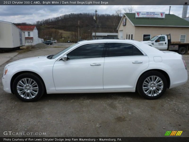 Bright White / Dark Frost Beige/Light Frost Beige 2013 Chrysler 300 C AWD