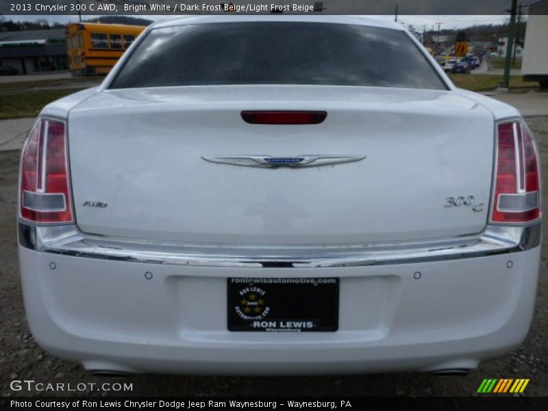 Bright White / Dark Frost Beige/Light Frost Beige 2013 Chrysler 300 C AWD