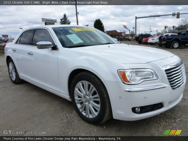 Bright White / Dark Frost Beige/Light Frost Beige 2013 Chrysler 300 C AWD