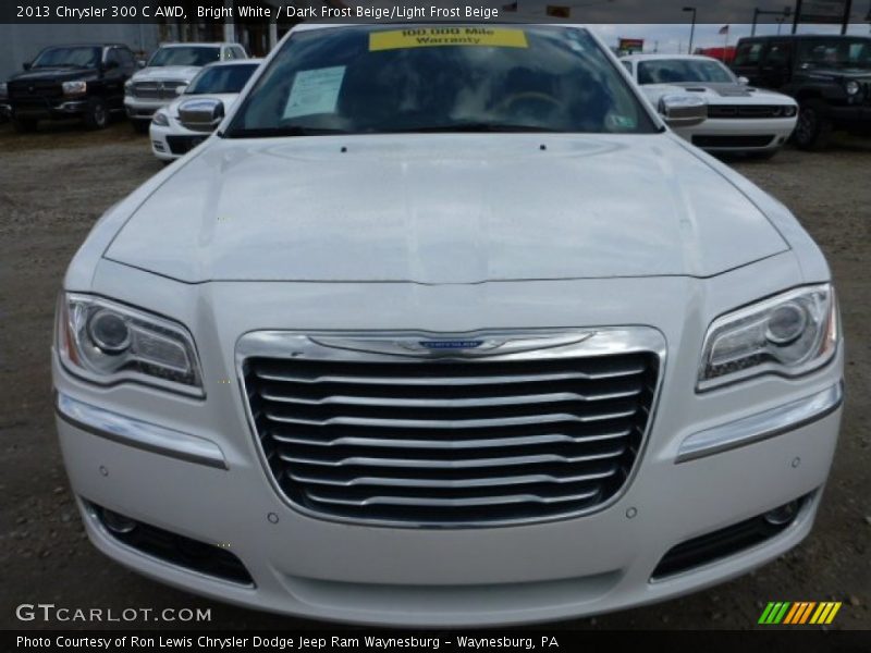 Bright White / Dark Frost Beige/Light Frost Beige 2013 Chrysler 300 C AWD