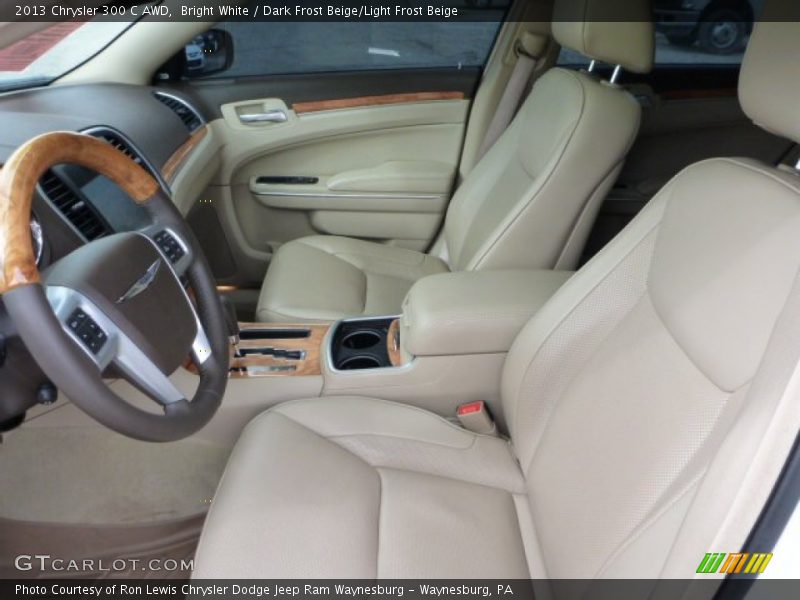 Bright White / Dark Frost Beige/Light Frost Beige 2013 Chrysler 300 C AWD