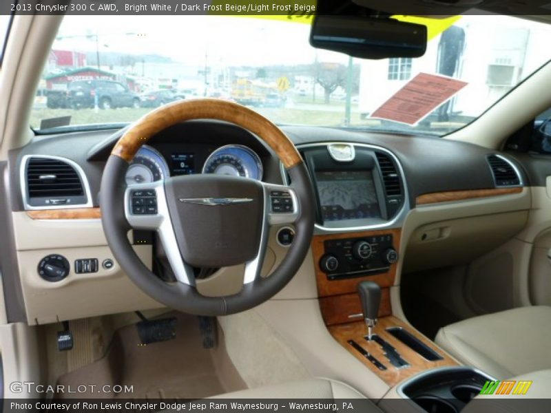Bright White / Dark Frost Beige/Light Frost Beige 2013 Chrysler 300 C AWD