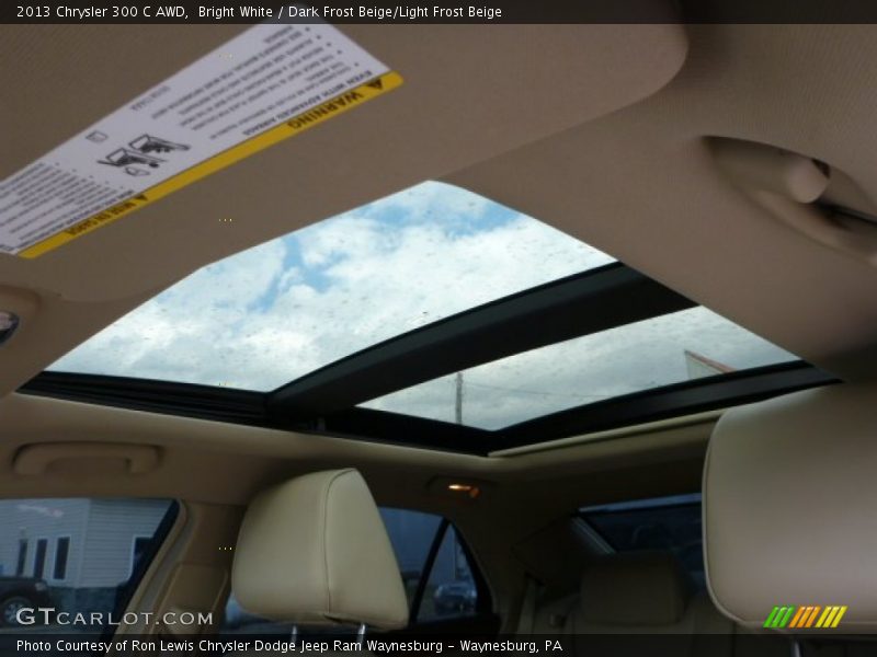 Bright White / Dark Frost Beige/Light Frost Beige 2013 Chrysler 300 C AWD