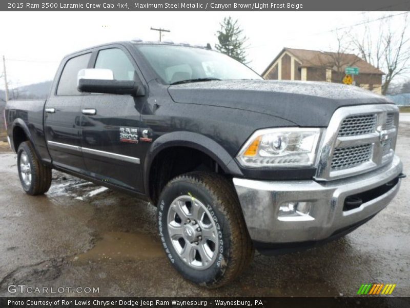 Front 3/4 View of 2015 3500 Laramie Crew Cab 4x4