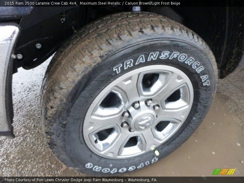 Maximum Steel Metallic / Canyon Brown/Light Frost Beige 2015 Ram 3500 Laramie Crew Cab 4x4
