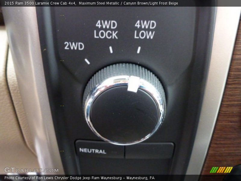 Maximum Steel Metallic / Canyon Brown/Light Frost Beige 2015 Ram 3500 Laramie Crew Cab 4x4