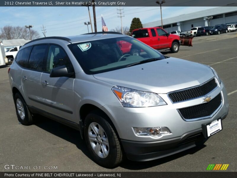 Silver Ice Metallic / Dark Gray/Light Gray 2012 Chevrolet Traverse LS
