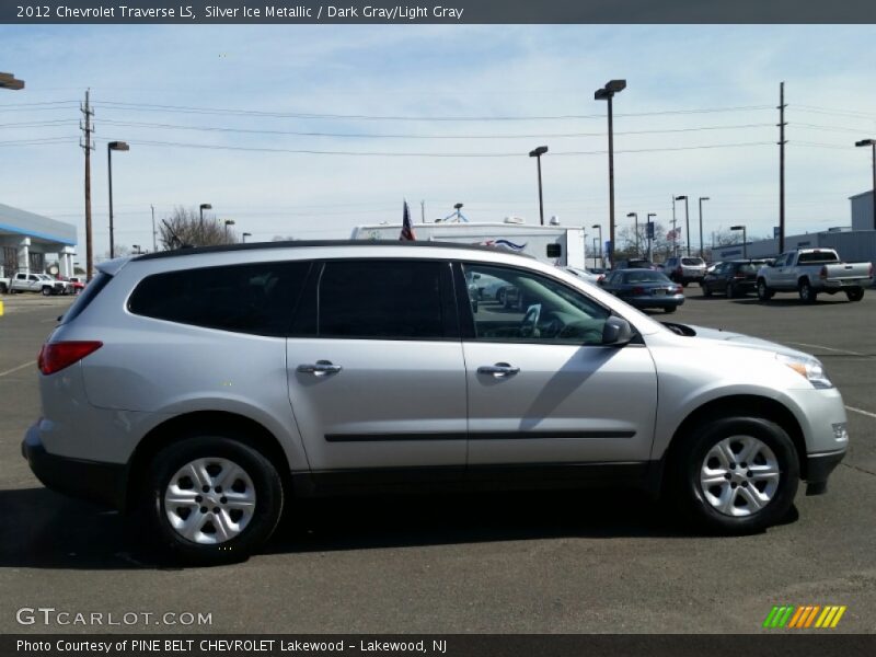Silver Ice Metallic / Dark Gray/Light Gray 2012 Chevrolet Traverse LS
